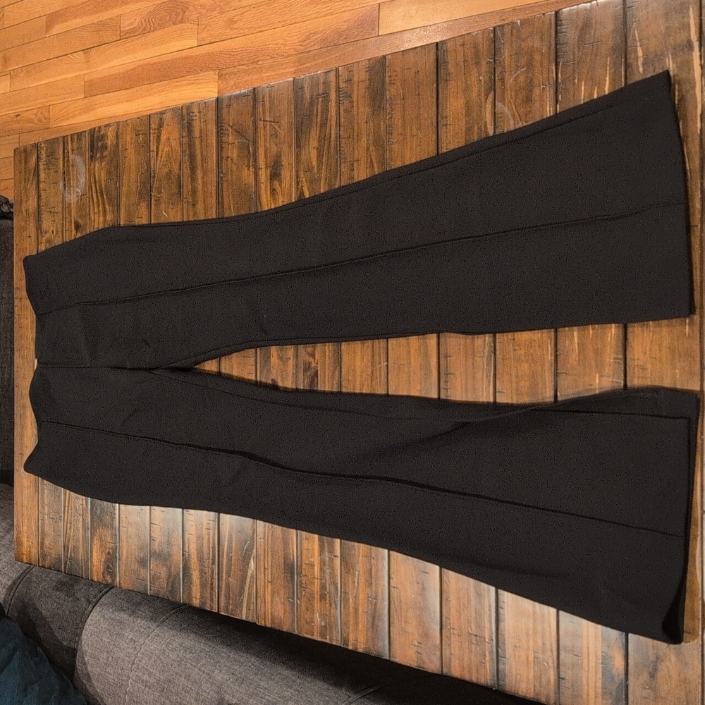 Adam Lippes Black Boot-Cut Flared Pants - Picture 4 of 13